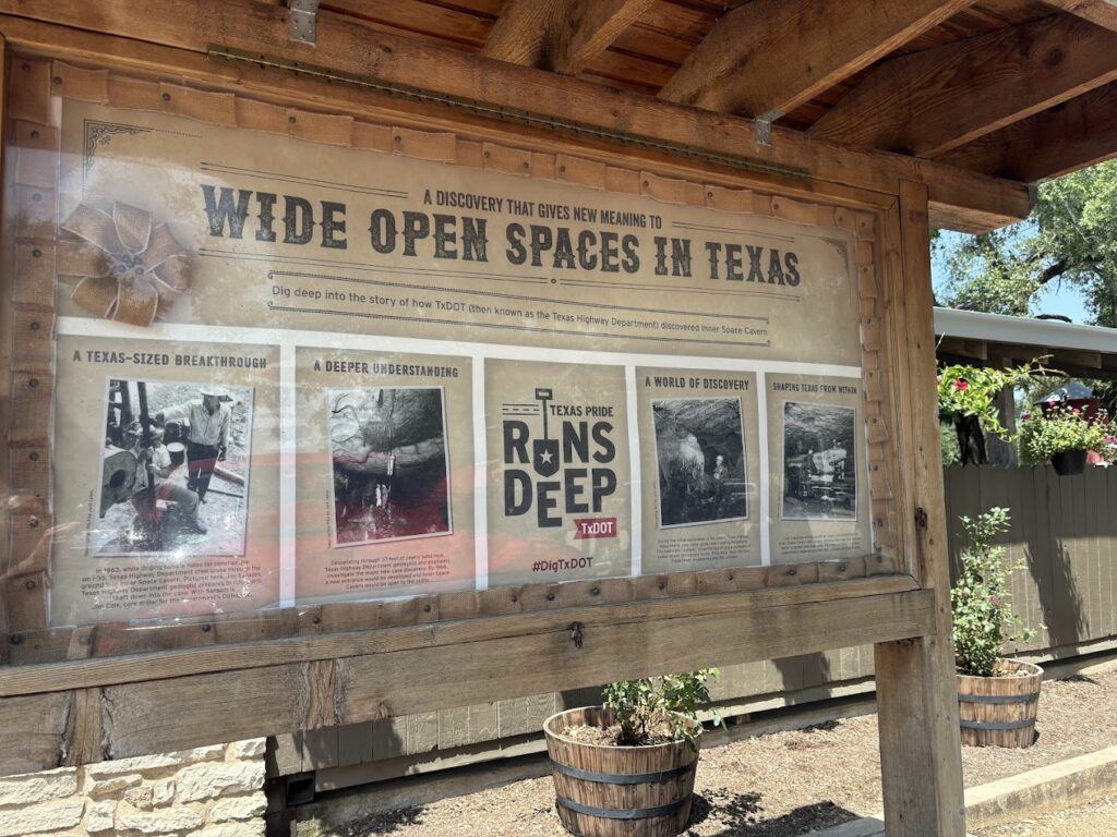 Inner Space Caverns in TX outside