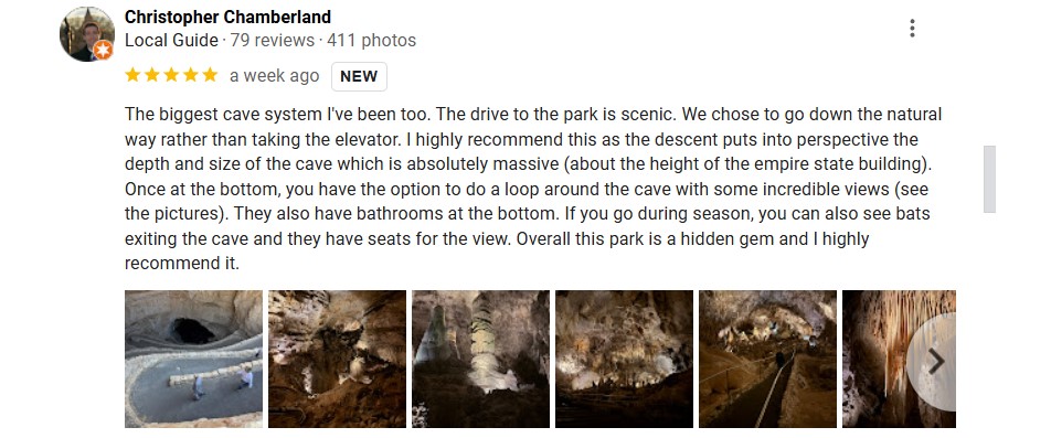 carlsbad caverns national park reviews